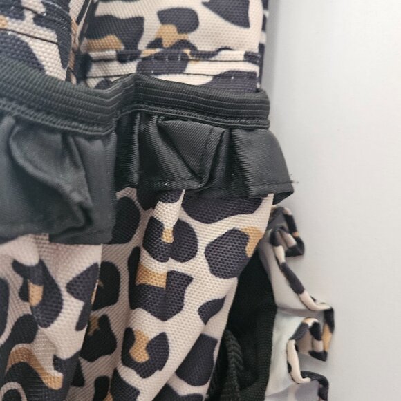 Posh Peanut Ruffled Backpack in Lana Leopard Print display picture 3